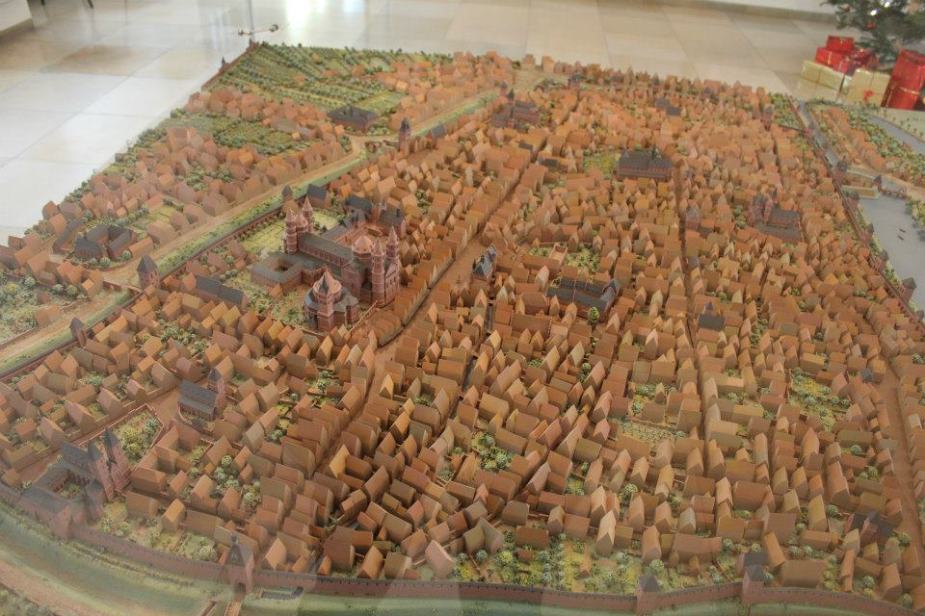 Replica of what Worms looked like in the Middle Ages