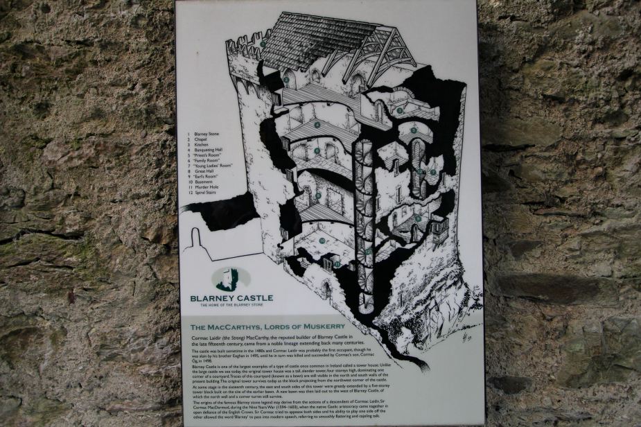 To climb to the top, you go up stone spiral stairs. The further up you go, the smaller the area gets to where at the top, I was just able to stand straight up and have the stone walls basically touching me everywhere....if one is claustrophobic, this is not the place for you!