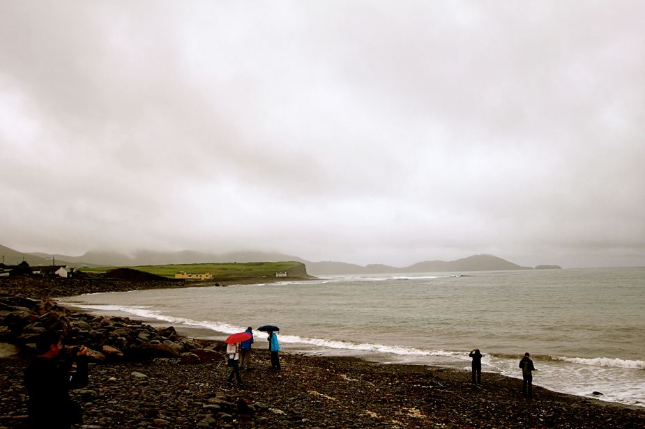 One of our stops during the day looking out into the Atlantic....you can tell, not a great day to be outside. 