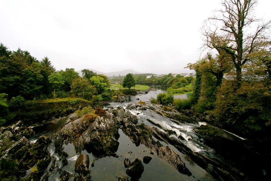 I can't remember where this little town was that we stopped for a break, but I absolutely loved this bridge covered stream. 