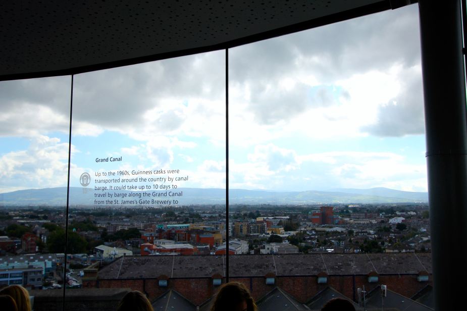 At the top of the factory is the Guinness Sky Bar, where you can try a complementary pint of Guinness and enjoy the view of Dublin. 
