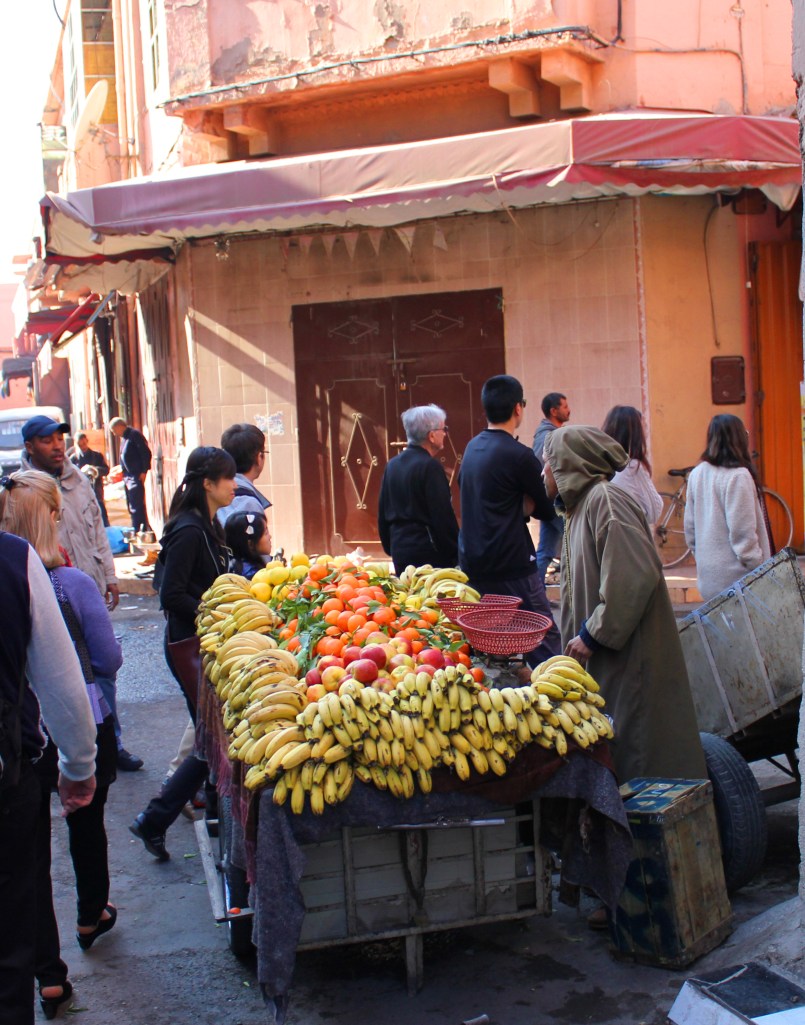 More vegatables, this time banannas being sold