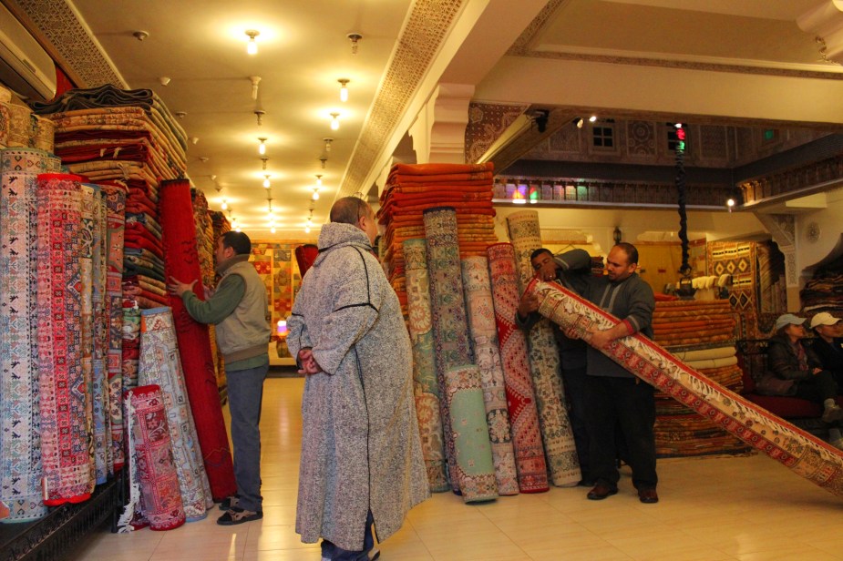 We had to attend the carpet demonstration as they explained how they were made and showed us all the various types they had. But, we learned from our trip in Turkey to not show any interest or we would be hounded after the demonstration by salesmen.