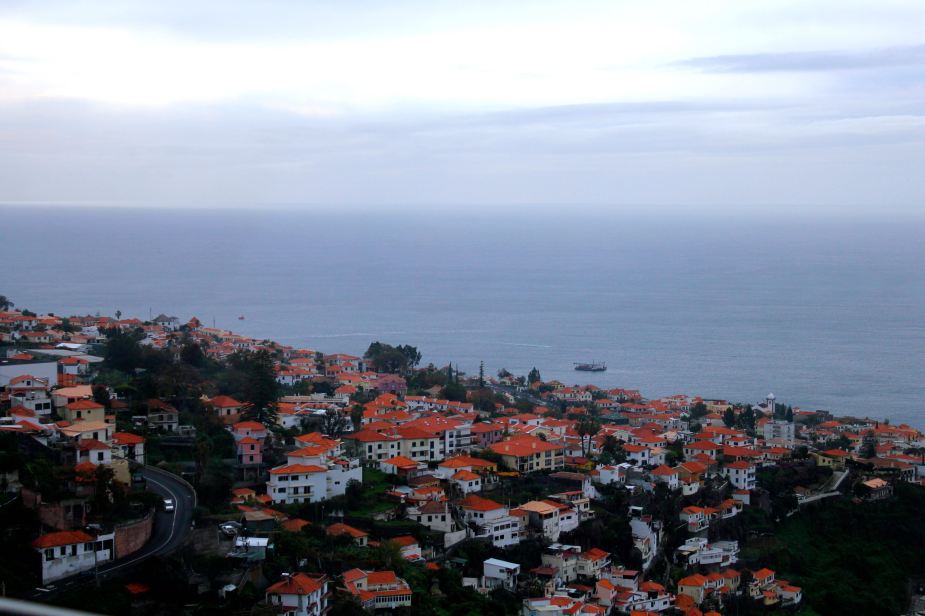 Views from the cable car over the city of Funchal.
