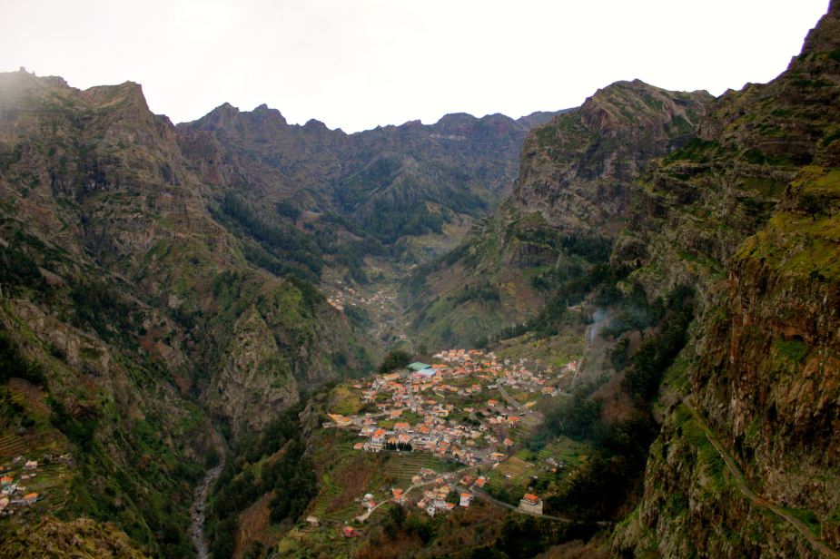 The small villages below were originally created by the settlers on Madeira to hide from pirates that would pillage the seaside towns on the islands.