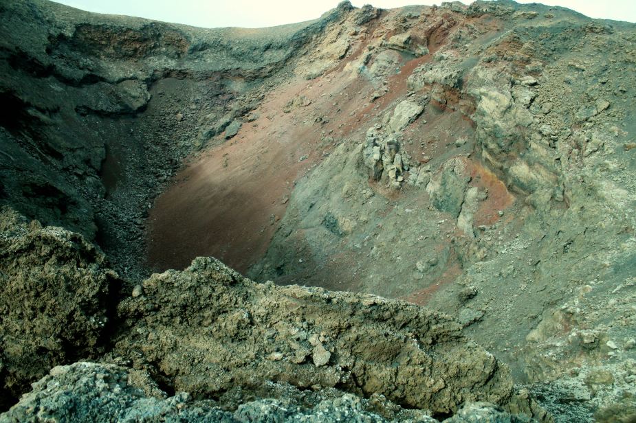 ....here looking directly down into a crater