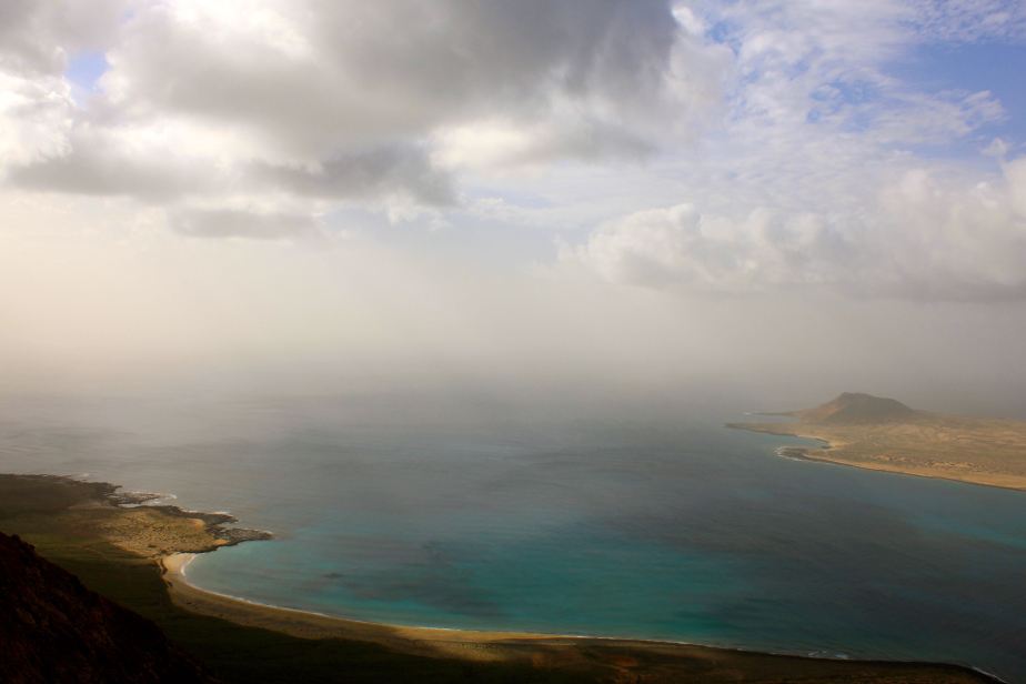 We had hoped the clouds would clear to make the water really sparkle