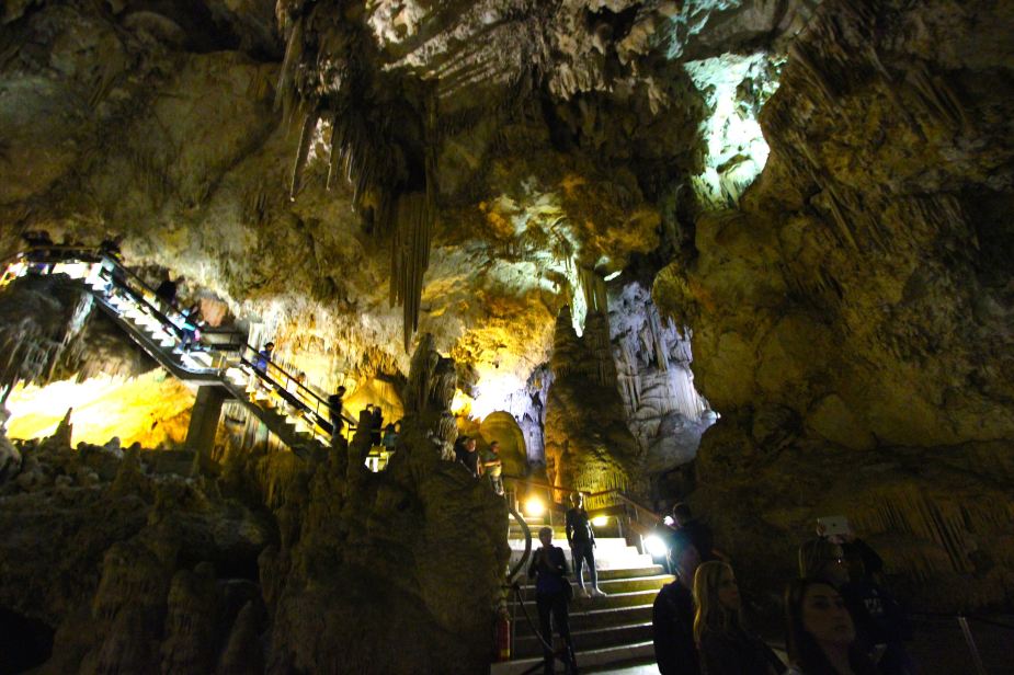 The Nerja Caves were accidentally discovered in 1959!! Skeletal remains have been found that date back to 25,000 BC and there have been recent findings of cave paintings indicating they were lived in during prehistoric times