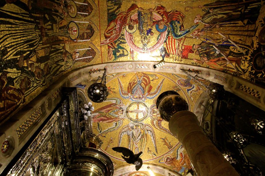 The ceiling above where the Black Madonna sits is laced with beautiful mosaics.