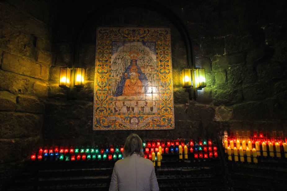 The prayer alter for the Virgin Mary