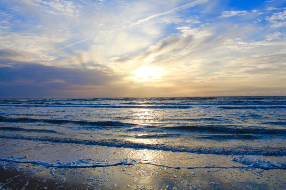 Stunning sunset over the North Sea