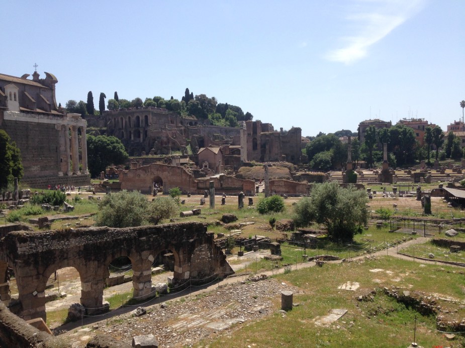 The Roman Forum area which would have been the 