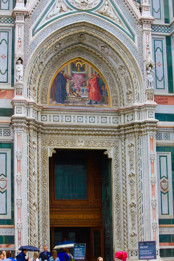 But, even though I did not go inside...the outside is AMAZING with it marble statues and artwork all over the building showing various religious scenes.