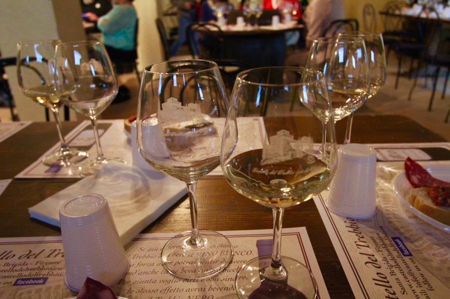 After the tour, we were taken to the restaurant for the wine tasting....Cheers! Prost!!