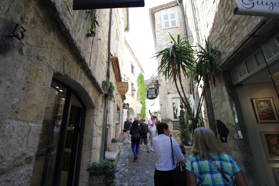 The village is lined with narrow, cobblestone streets with people still living in the homes and operating store fronts along the main walkways.