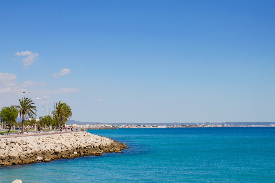 The water is incredibly beautiful with its deep turquoise color