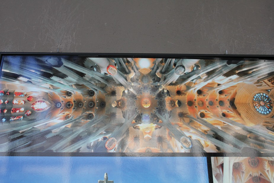 On the inside the columns are made to look like branches of trees holding up the ceilings