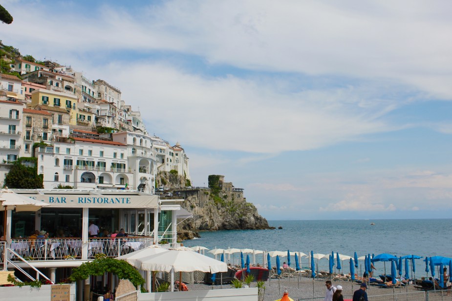 Our drive ended in the village of Amalfi, a seaside resort community. Here we did a little touring around before boarding our boat for our next trip along the coast.