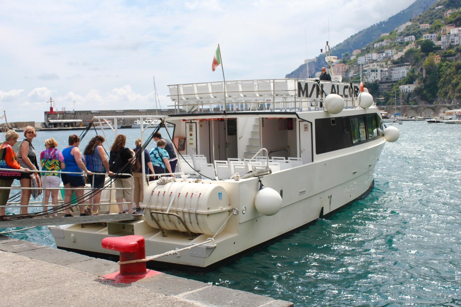 Our boat we took for our cruise along the coastline