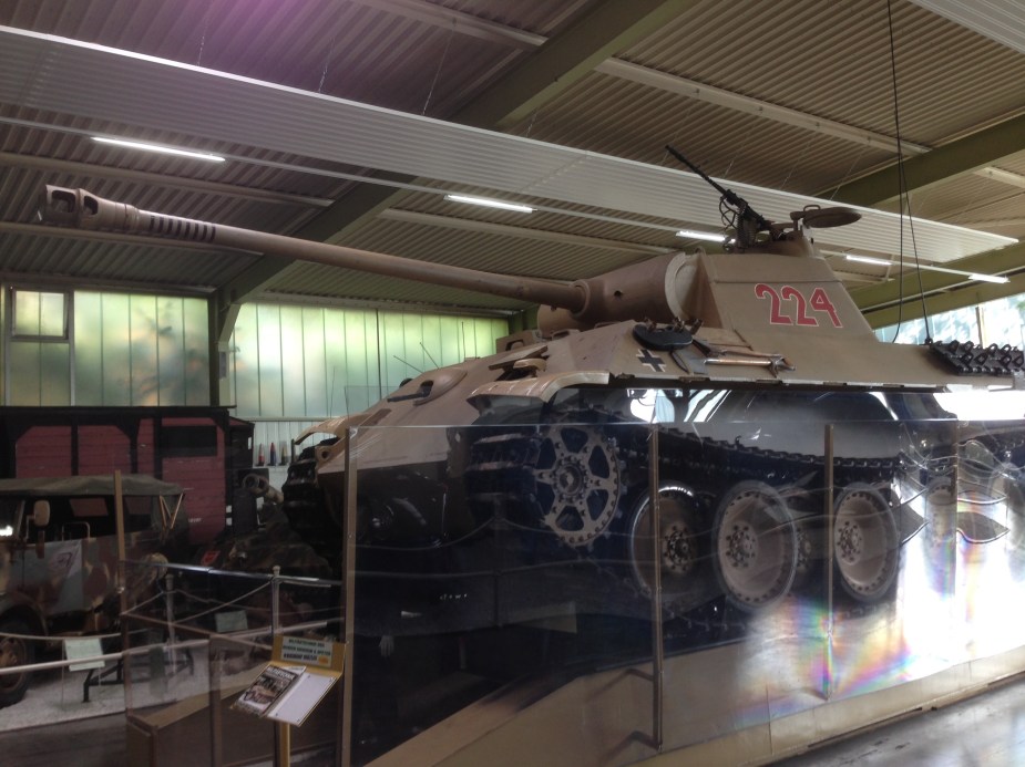 A Panther (or Panzer) tank from WWII. This tank was considered to be one of the best tanks of World War II due to its excellent firepower and protection.