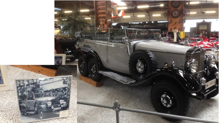 Mercedes-Benz W31:A 3-axle off-road vehicle produced mainly for the Wehrmacht (the unified armed forces of the German military from 1935-1946).  What I found interesting is that this very car was pictured with Adolf Hitler during a parade in Nuremburg during 1935.